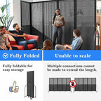 Folding Room Partition, Freestanding Privacy Divider, Portable Office Divider - Image 3