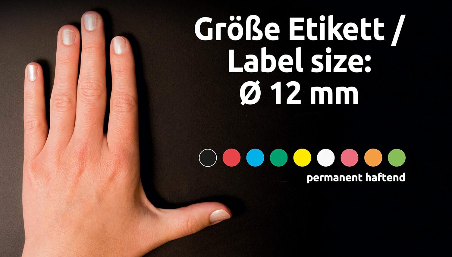 Avery Zweckform 3088 Ccding dots (270 Pieces, Diameter: 12 mm),5 Sheets, Assorted Colours
