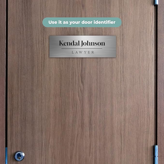 EGD ACM Desk Name Plate Personalized I Custom Office Desk Accessories Decor I - Image 6