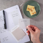 DiverseBee 50 Sheets Pastel Transparent Sticky Notes, 3x3” Clear Sticky Tabs - Image 4