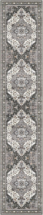 GENIMO 2X10 Hallway Runner Rug, Machine Washable Non Slip Vintage Floral - Image 7