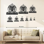 Custom Metal Signs | Personalized Monogram Name Sign | Outdoor Wall Art - Image 2
