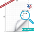 321Done Double Sided Graph Paper Notepad, 0.25 Grid, Made in The USA, Quad - Image 2