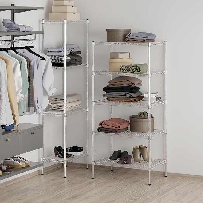 Regal Altair 21" Deep x 30" Wide x 64" Height Wire Shelving Kit | 5-Tier | NSF - Image 7