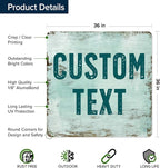 Custom Sign, Custom Street Sign, 11 Font Colors, 13 Font Styles, 4 Hole Options - Image 6