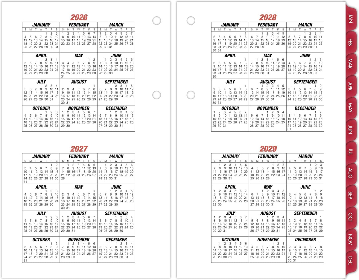 AT-A-GLANCE 2027 Desk Calendar Refill, Daily Desk Pad Refill, 4.5" x 7.5...