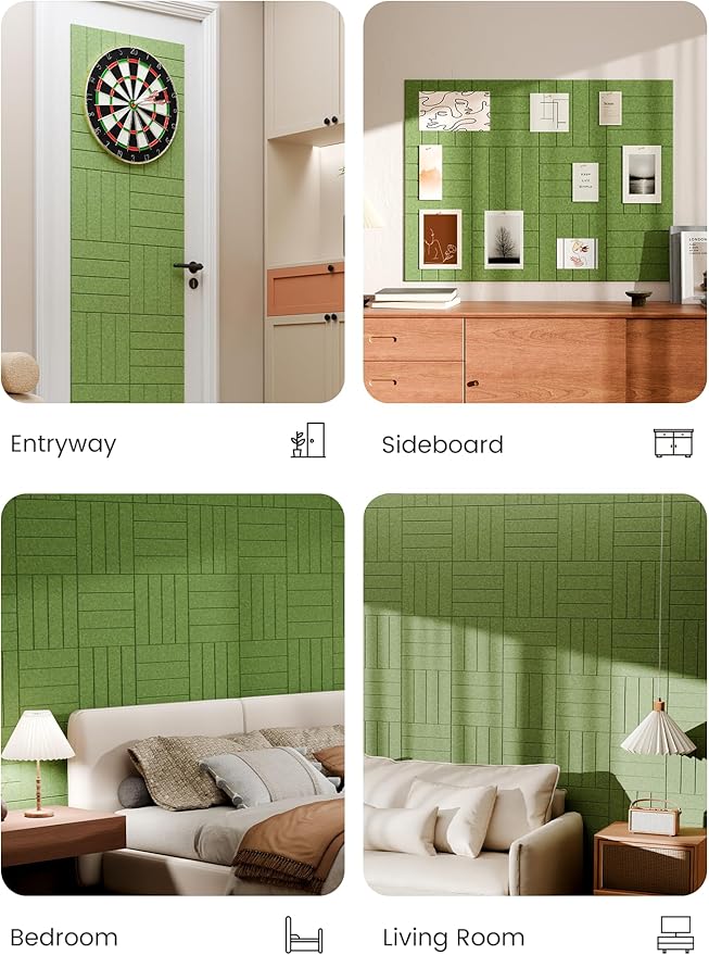 Bumusty Large Cork Board Alternative-47 x35 Felt Bulletin Board Tiles, - Image 5