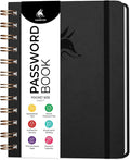 Clever Fox Password Book Spiral – Mini Internet Address & Password Organizer by CleverFox