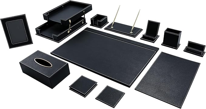 RitPin Desk Set, 11-Piece All-in-One – Executive Desk Accessories & Office by RitPin