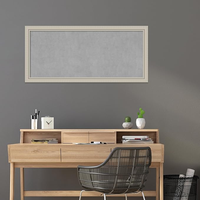 Amanti Art Silver Framed Magnetic Board 24x52 Oversize Vision Board - Image 5