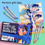 ARTISTRO 120 Acrylic Paint Markers - Image 8