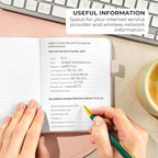 Clever Fox Password Book with alphabetical tabs. Internet Address Organizer - Image 5