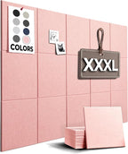 Vision Board - Cork Board for Walls, Felt Bulletin Board, Large Corkboard by WallHero