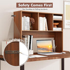 Tangkula Desktop Bookshelf, Countertop Storage Hutch - Image 7