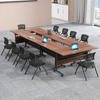 Conference Table Foldable Meeting Tables, Flip Top Mobile Training Table The - Image 5