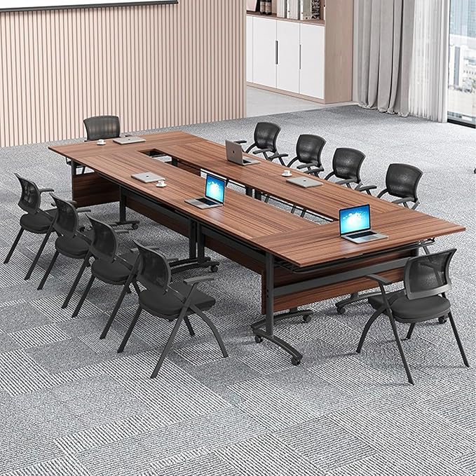 Conference Table Foldable Meeting Tables, Flip Top Mobile Training Table The - Image 5