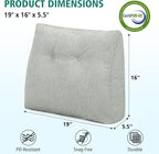TANYOO Back Support Pillow for Recliner Soft Dual Layer Lumbar Support Pillow - Image 6
