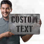 Custom Sign, Custom Street Sign, 11 Font Colors, 13 Font Styles, 4 Hole Options - Image 2
