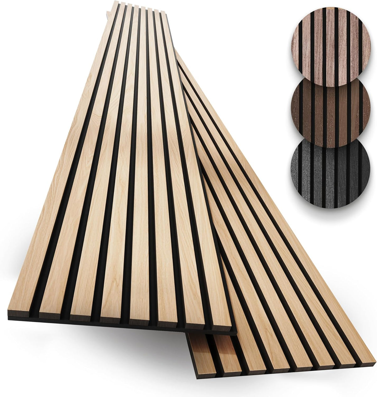 wood panels for wall - acoustic wood slat, main product view