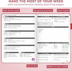 Clever Fox Planner Large – Undated Weekly & Monthly Planner - Image 6