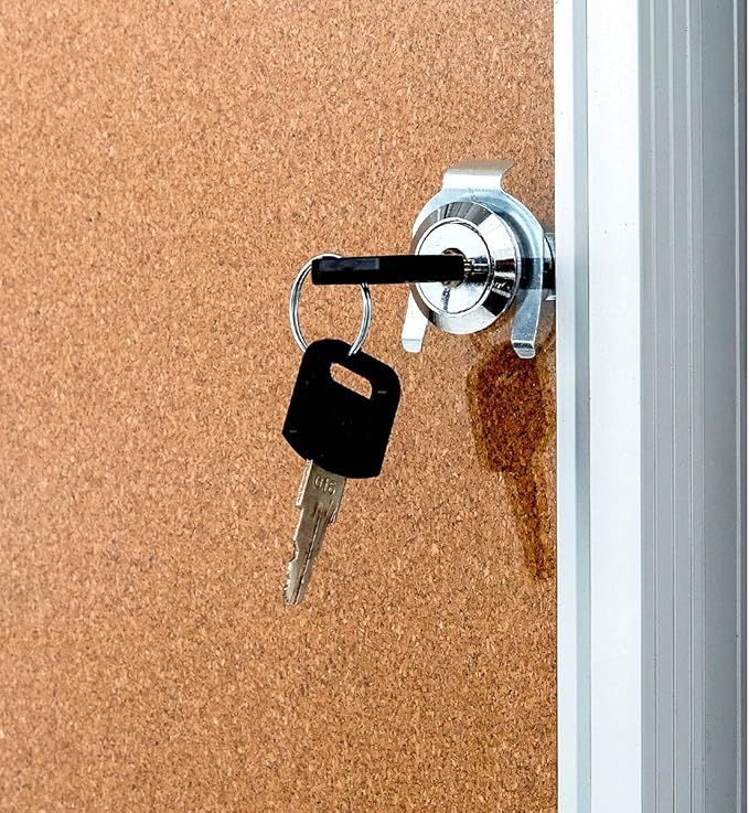 BEST BOARD Pinboard Enclosed Bulletin Board 36 x 24 Inch Lockable Cork - Image 7