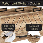 BLU MONACO | Natural Wood Desktop Mail Organizer - Image 5
