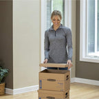 Bankers Box Small Classic Moving Box 5 Pack, Reinforced Handles, Tape-Free - Image 5