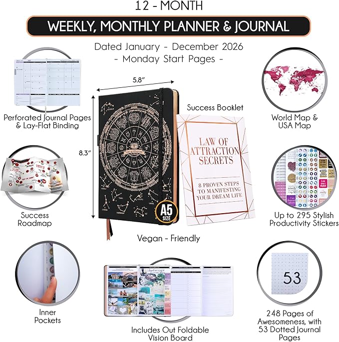 Law of Attraction Planner 2026 Deluxe - Image 2
