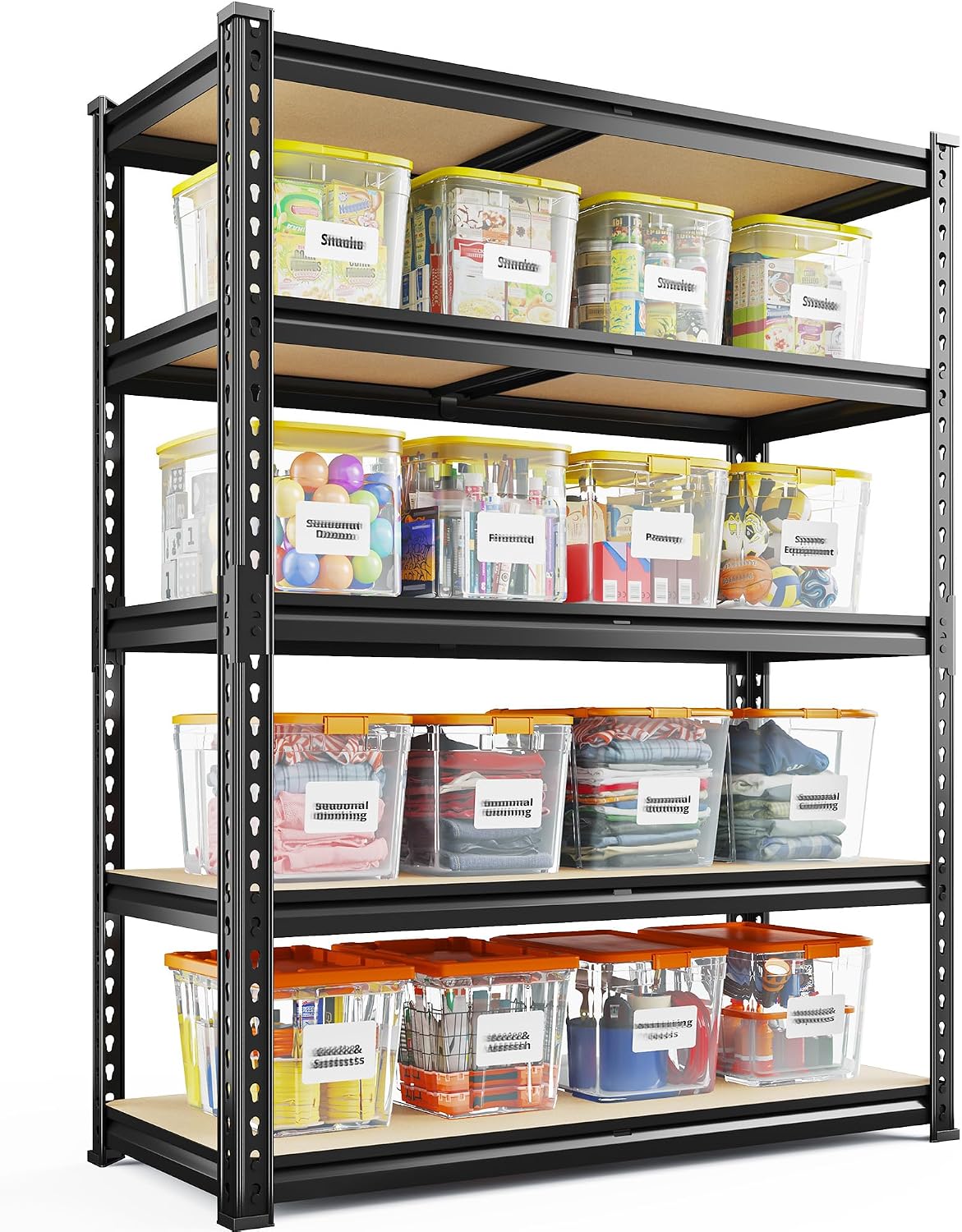 reibii 2400 lbs garage shelving for basement, adjustable, main product view