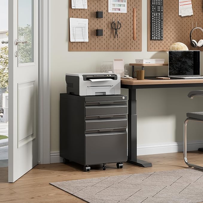 Bestoo 3-Drawer Mobile File Cabinet - Image 2