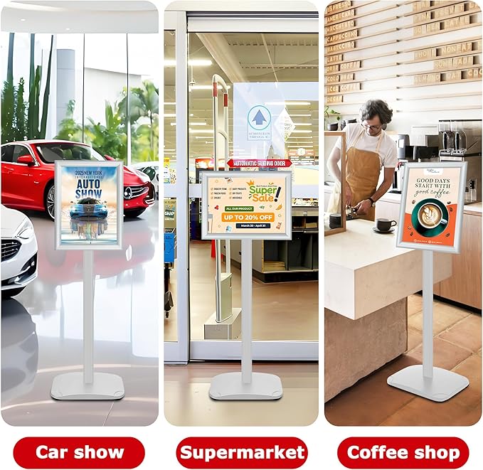 VAIIGO Heavy Duty Standing Sign Holder 8.5x11 Inch - Image 7