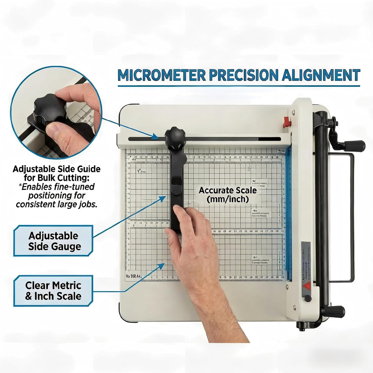 Professional 400-Sheet Heavy Duty Paper Cutter Guillotine