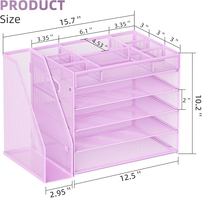 Marbrasse 5-Tier Desk Organizer - Image 2