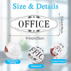 The Office Door Sign for Home and Business，Self-Adhesive Waterproof and - Image 2