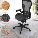 Kuyal Desk Chair Mat for Carpet, Office and Home, Easy Glide, Protects Floors - Image 6