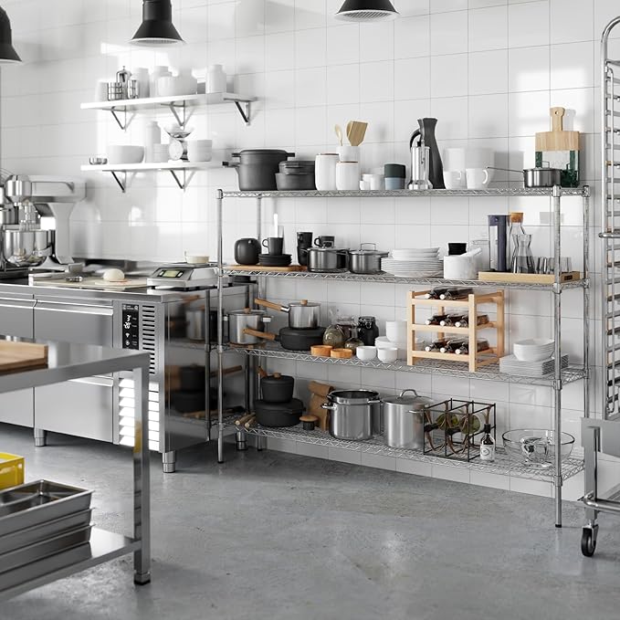 Regal Altair 14" Deep x 72" Wide x 54" Height Wire Shelving Kit | 4-Tier | NSF - Image 6