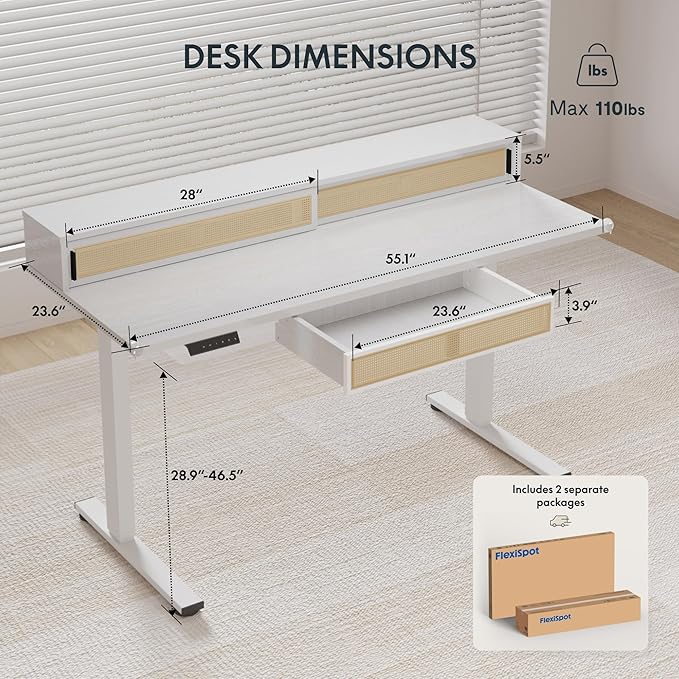 FLEXISPOT Q4 One-Piece Standing Desk - Image 3