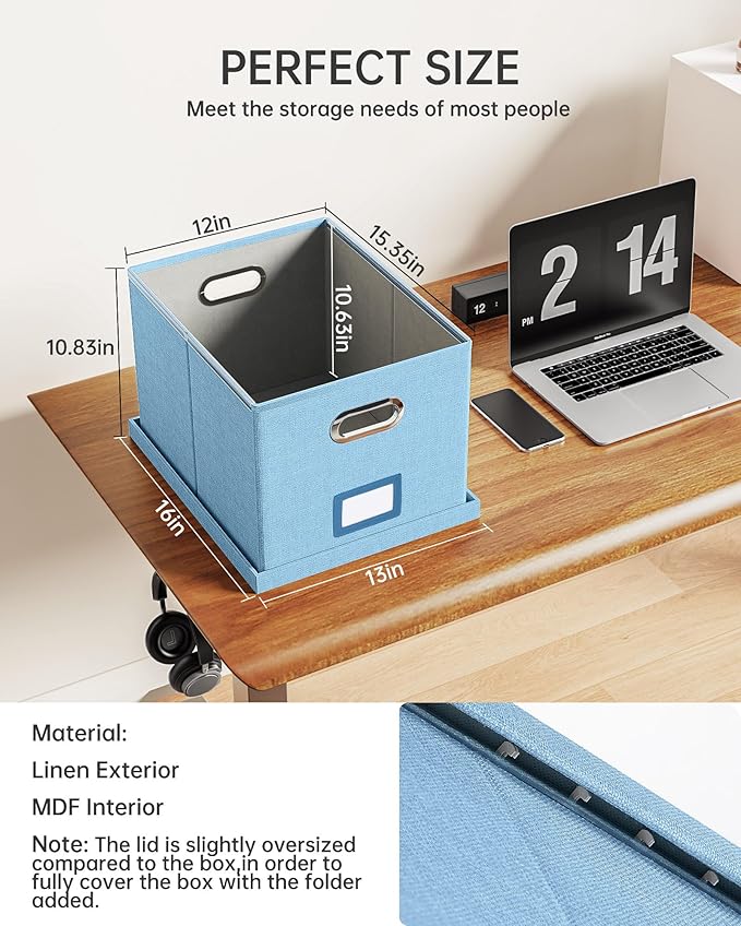 Oterri File Organizer, File Box, File Cabinet - Image 3