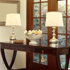 GO&SO Large Oatmeal Linen Drum Lamp Shade - Image 7