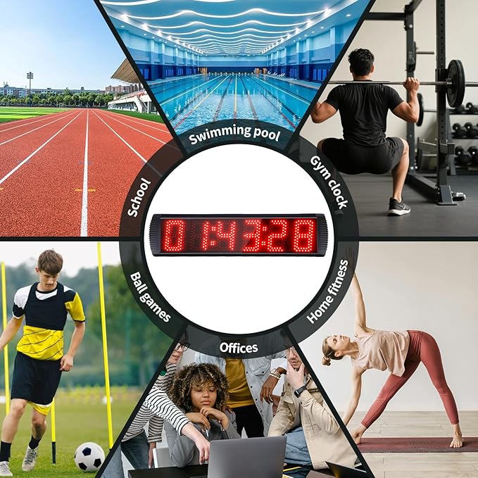 Portable 5 inch High 6 Digits LED Race Clock - Image 6