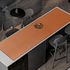 ZORESYN PU Leather Desk Mat Waterproof Anti-Oil Dining Table mat - Image 3