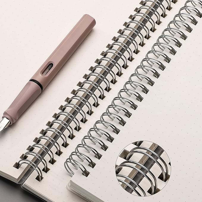 AHGXG Dotted Journals Spiral Notebook 3 Pack, A5 Bullet Dot Grid Journal - Image 3