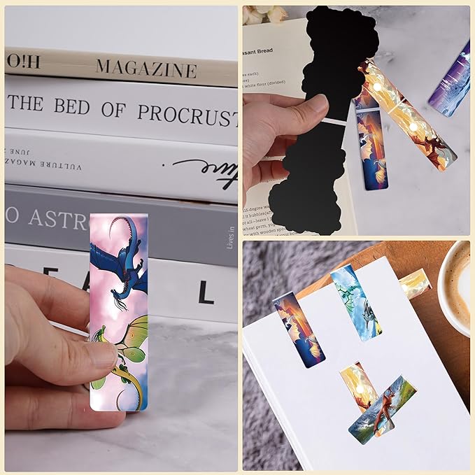 30 Pcs Fire Dragon Magnetic Bookmarks - Image 4