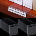 Containlol 50 Pcs Moveable Shelf Label Holders by Containlol