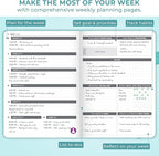 Clever Fox Dated Planner 2026-2027 – Weekly Life Planner Notebook - Image 6