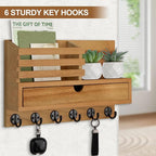 Lucundm Key Holder Wall Mount, Mail Holder - Image 8