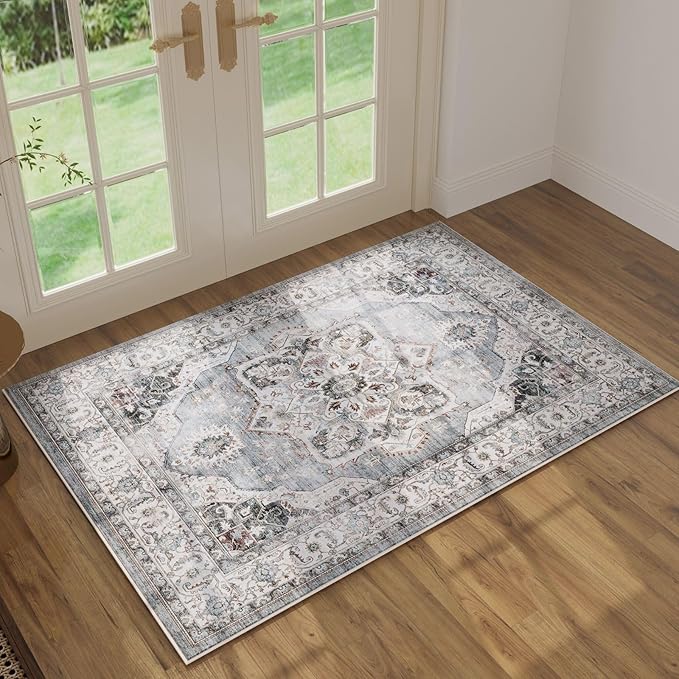 Rugcomf Vintage Medallion Rugs for Entryway 2'x3' by Rugcomf