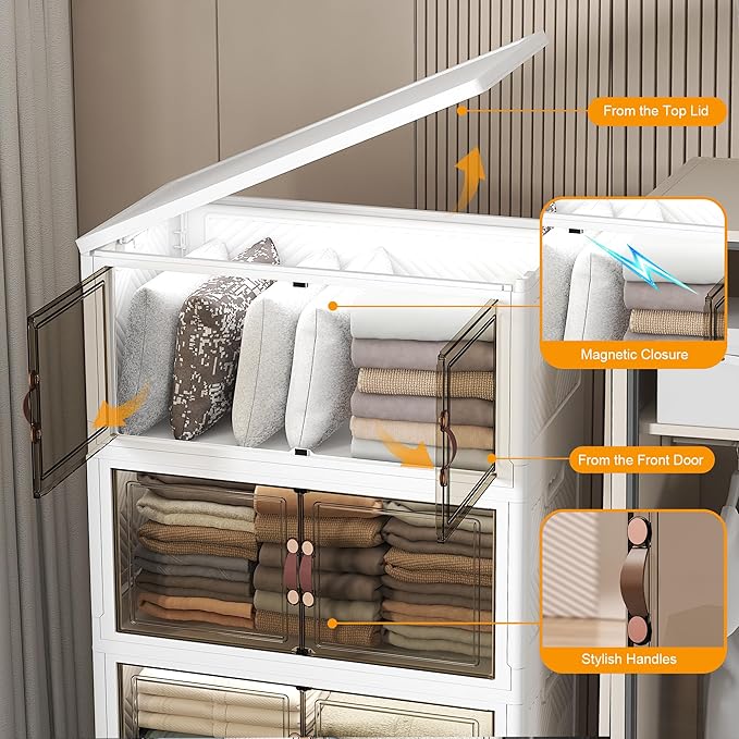 UAMFURI Extra Large Stackable Storage Bins - Image 7