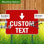 Custom Arrow, Custom Directional Sign, Down Arrow, 36x48 Inches, Rust Free - Image 5
