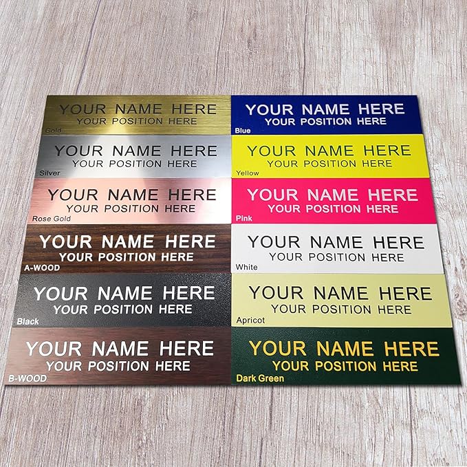 Personalized Name Plate With Wall Or Desk Holder Customized Engraving 2x8 - Image 5